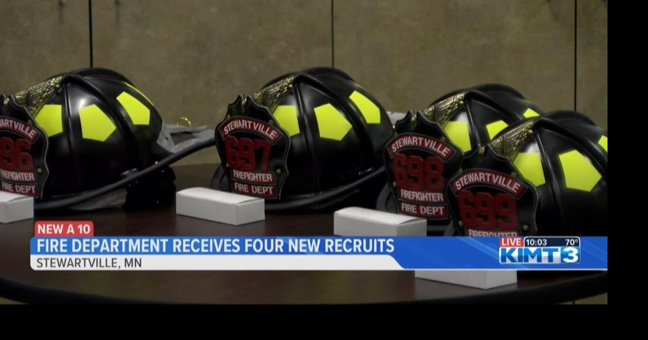 Stewartville Fire Department receives four new recruits | Video | kimt.com