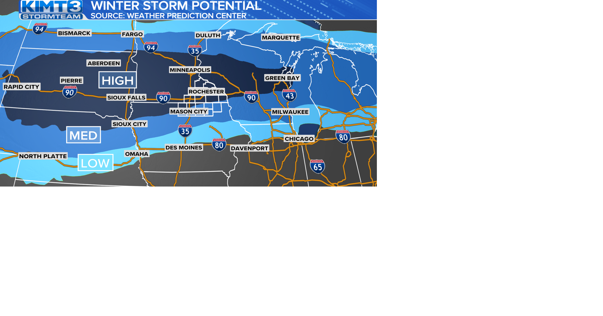 Potential winter storm looming for next week | News | kimt.com