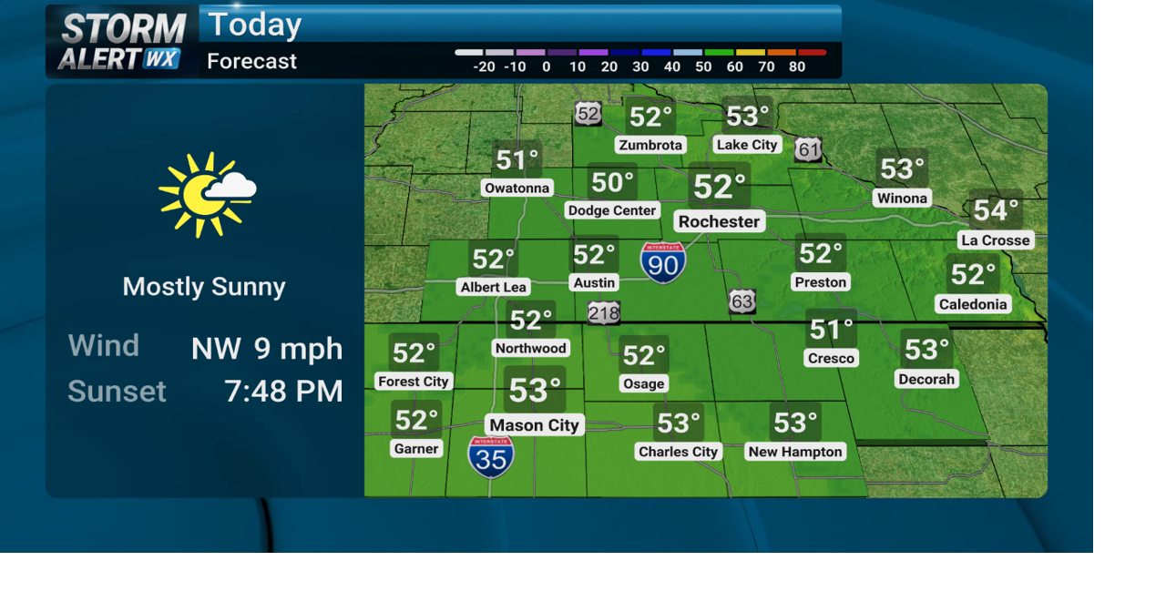 Storm Alert Wx 3: Nice Friday, spotty weekend wetness | News | kimt.com