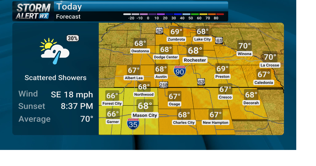 Storm Alert Wx 3: Periods of showers Friday, seasonable temperatures ...