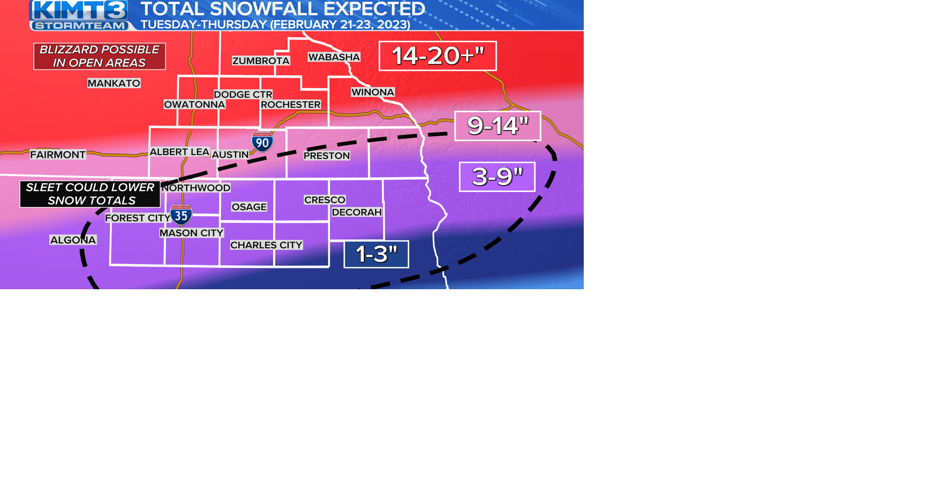 Snowfall Forecast Map.png | | kimt.com