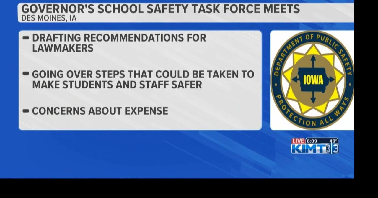 Governor's School Safety Task Force discusses school safety in Iowa ...