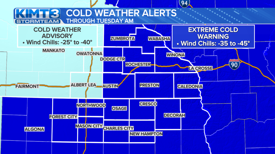 Tuesday Cold StormTeam 3: Dangerous cold continues, light snow Tuesday night | News ...