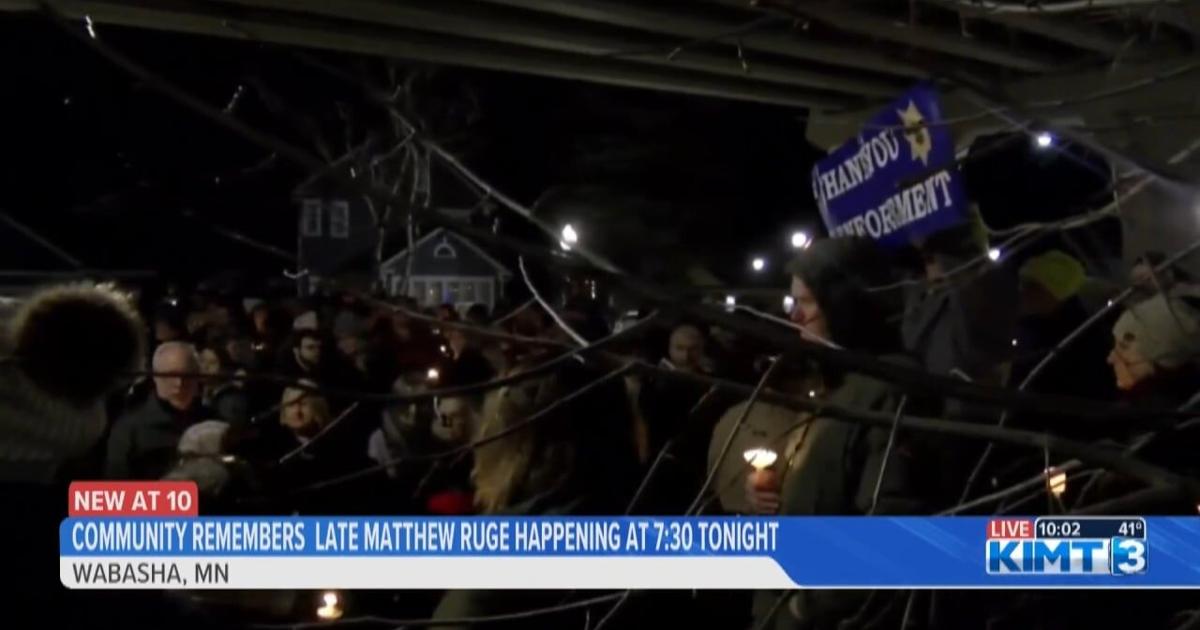 Community remembers fallen officer Matthew Ruge | Video | kimt.com