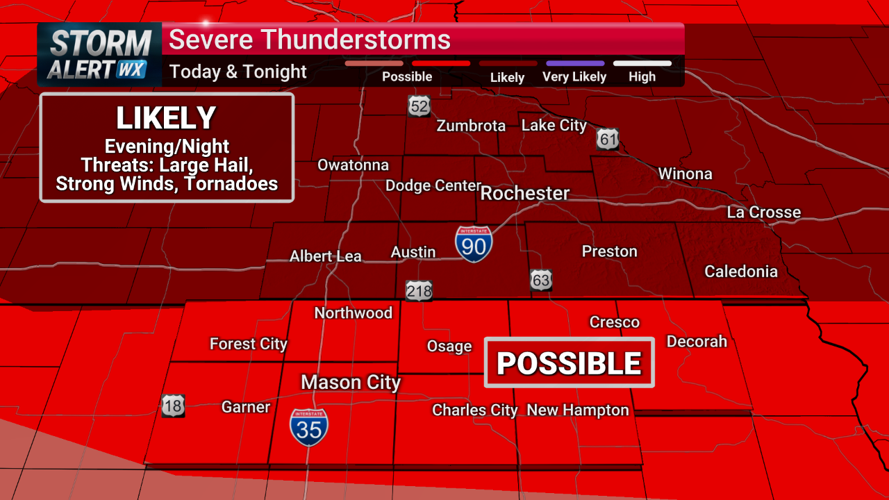 Storm Alert Wx 3: All-hazard severe weather threat Monday evening ...