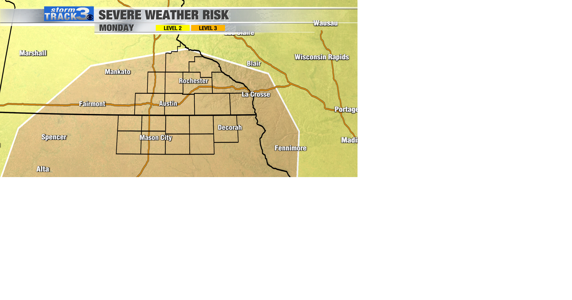 Highest-ever severe weather risk issued in SE Minnesota and North Iowa ...