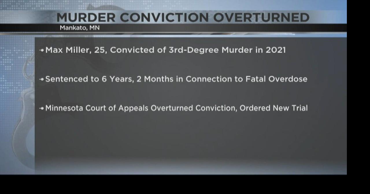 Minnesota man's murder conviction overturned in Mankato | Video | kimt.com