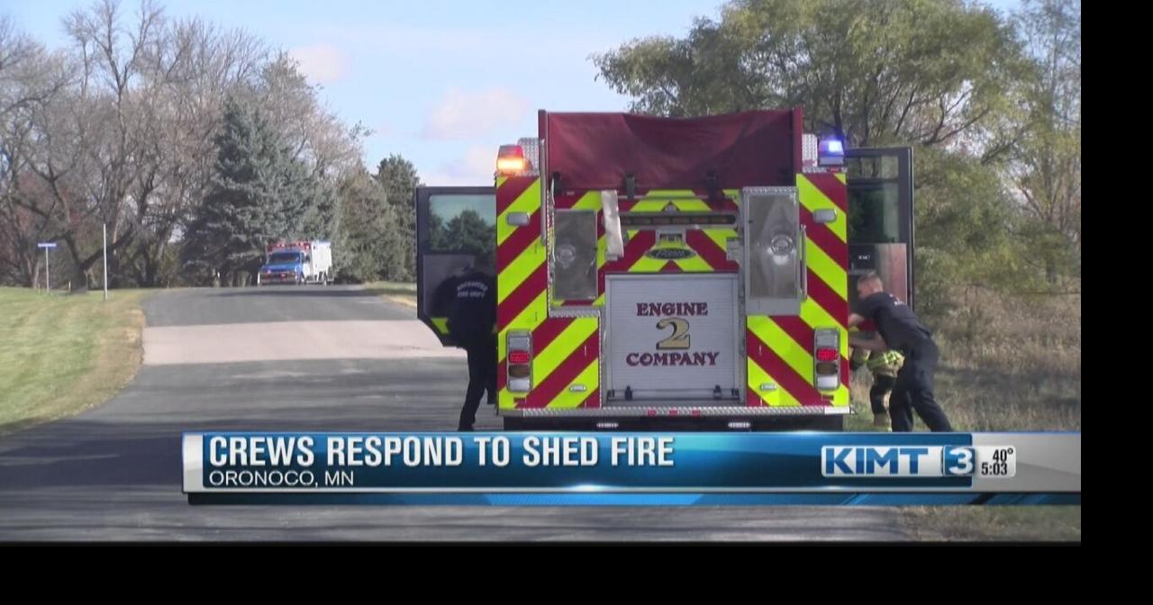Crews respond to shed fire in Oronoco Tuesday afternoon | Local | kimt.com