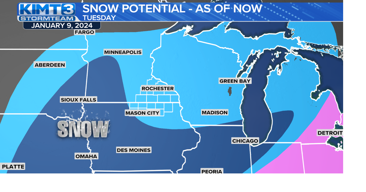 StormTeam 3: Snow possible late Saturday, Monday | News | kimt.com