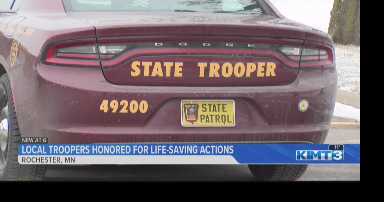 Local troopers honored for life-saving actions | Olmsted County | kimt.com