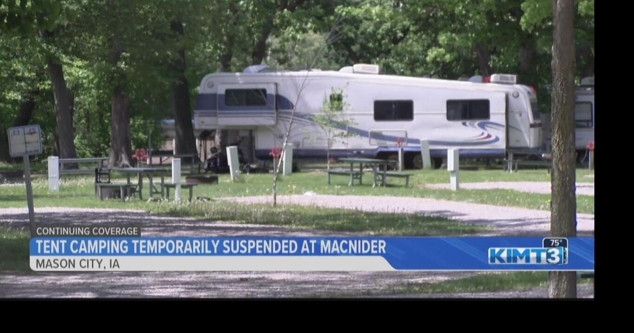 MacNider Campground's tenting program temporarily suspended after