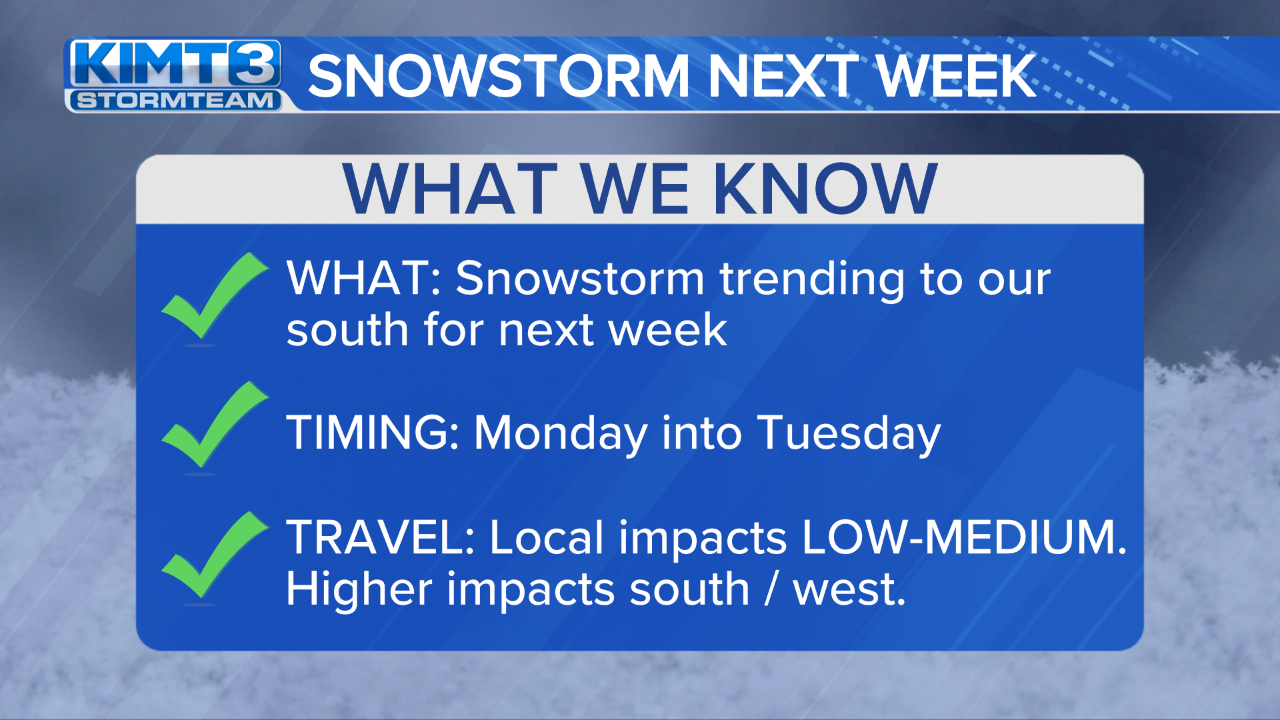 StormTeam 3: Snow Possible Late Saturday, Monday | News | Kimt.com