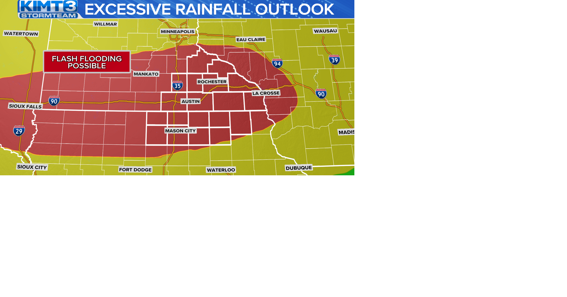 Flood Watch issued for excessive rainfall expected Friday and Saturday ...