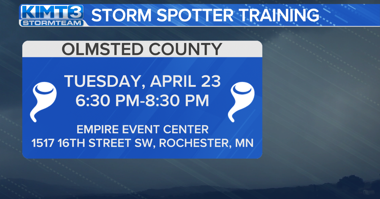 Storm spotter training in Rochester on Tuesday - Vimarsana News