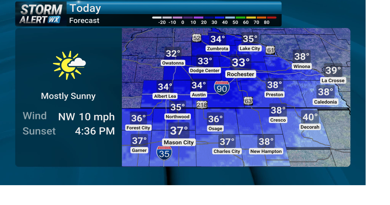 Storm Alert Wx 3: Near-freezing Tuesday, above-freezing thru Saturday ...