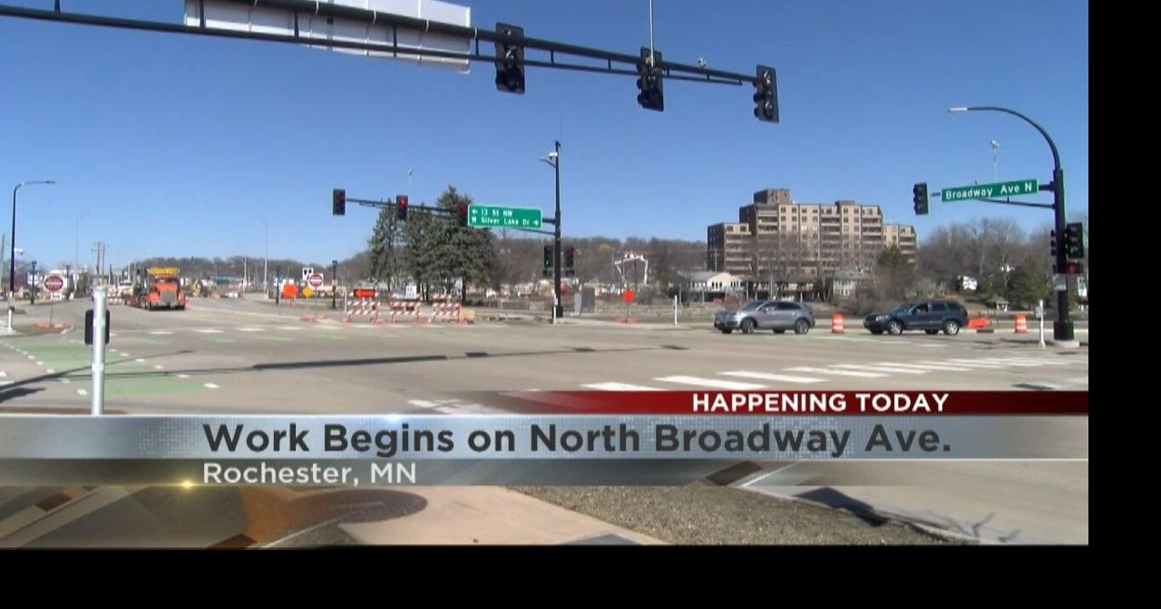 Construction begins on North Broadway Avenue in Rochester | Video ...
