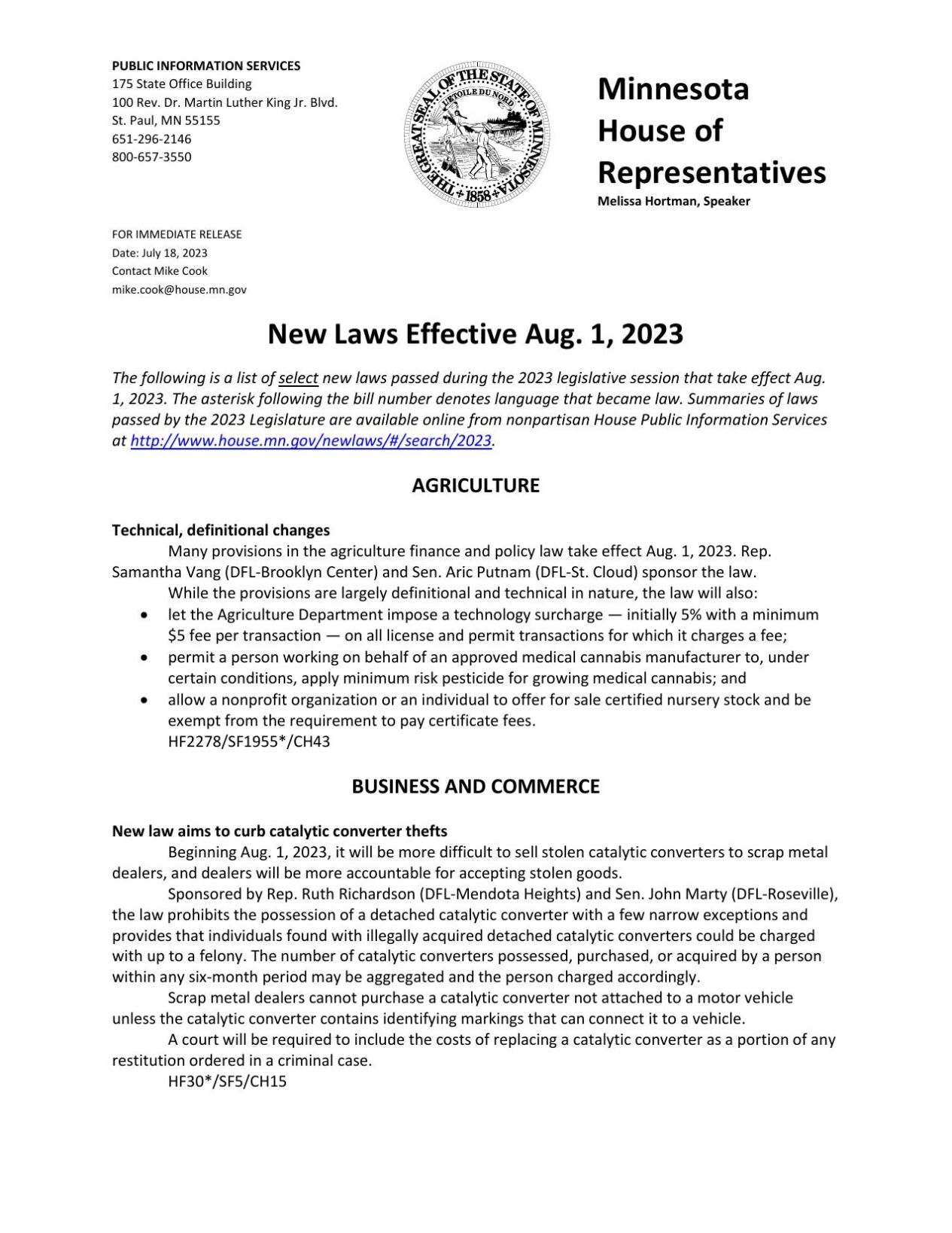 Here's a list of all the new laws that go into effect today in