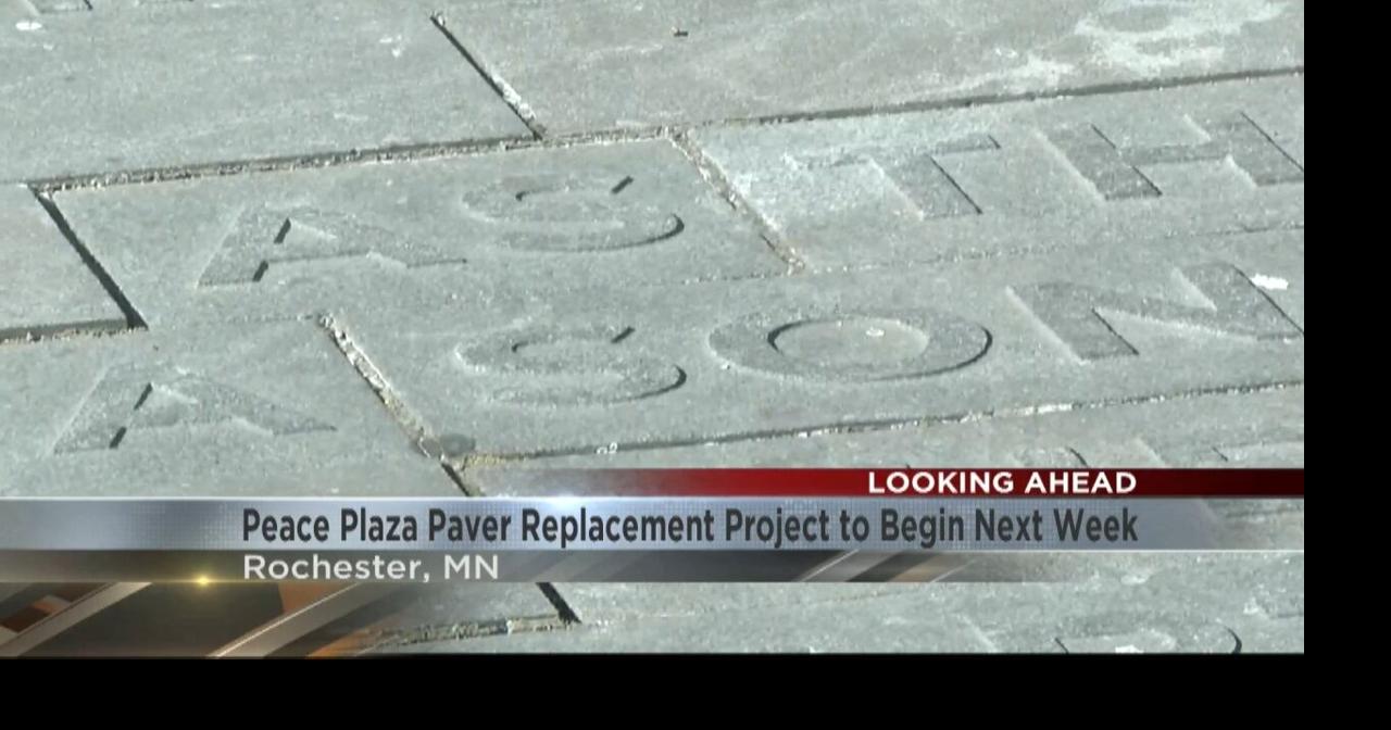 Peace Plaza paver replacement project to begin July 14 | Video | kimt.com