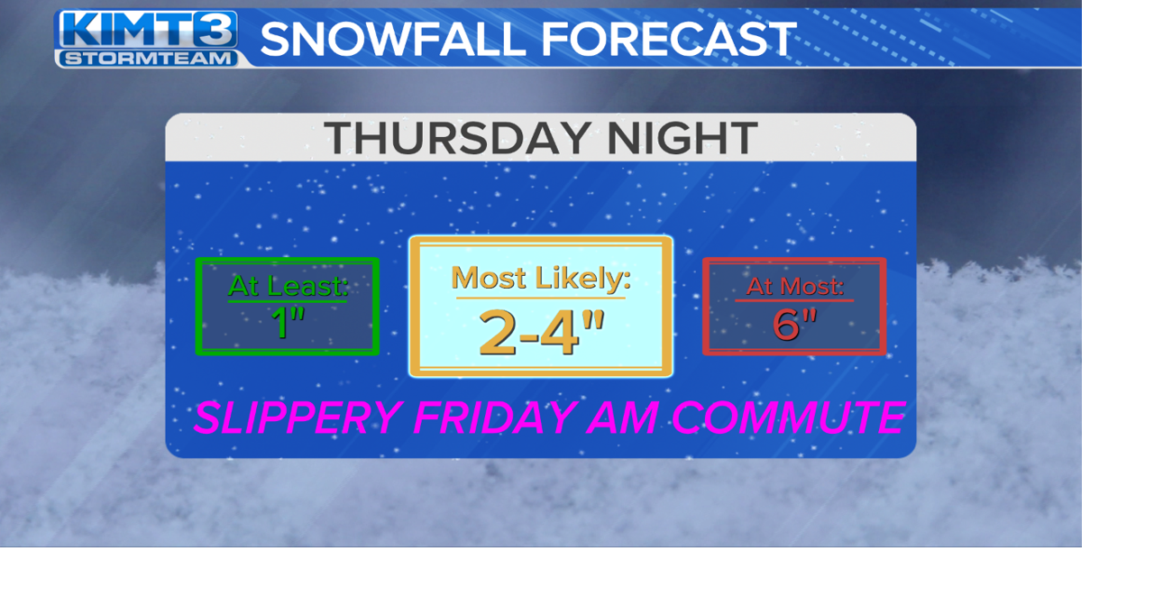 Accumulating snowfall likely Thursday Night into Friday morning | News ...