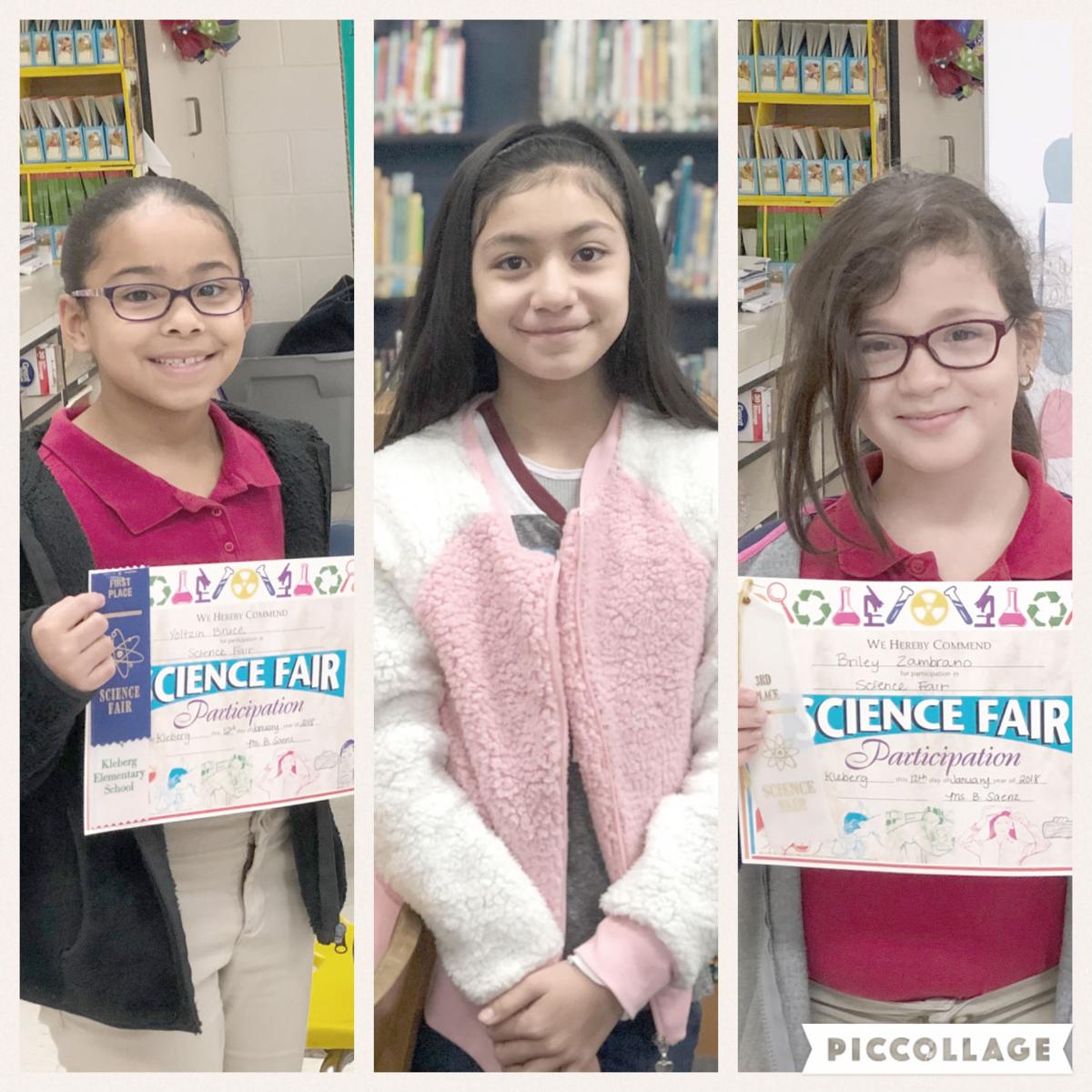 Kleberg Elementary School science fair winners recognized News