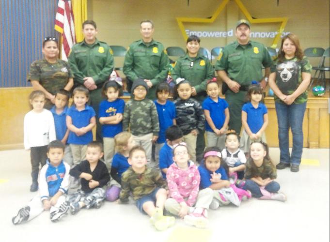 Border Patrol visits Harrel Elementary School students Education
