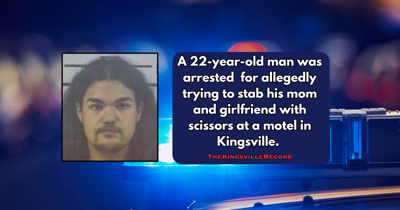 Man arrested after alleged scissor attack at Kingsville motel | News ...