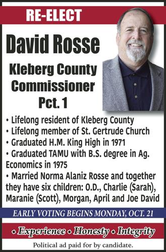 David Rosse seeks re-election in Kleberg County Commissioner Pct. 1 ...
