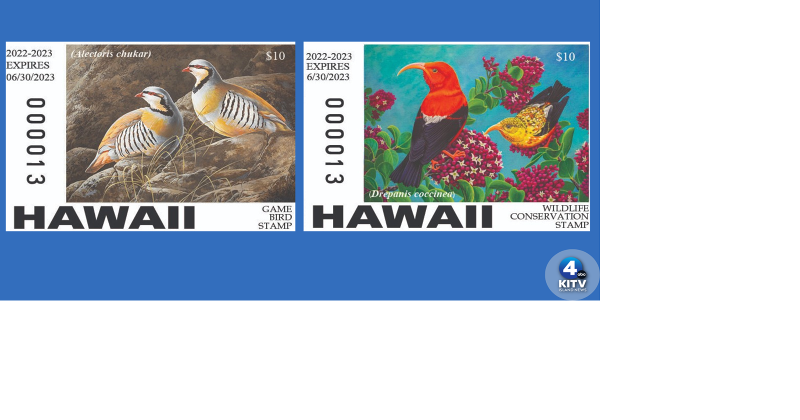 2023-2024 Conservation Stamp Set - Klamath Bird Observatory