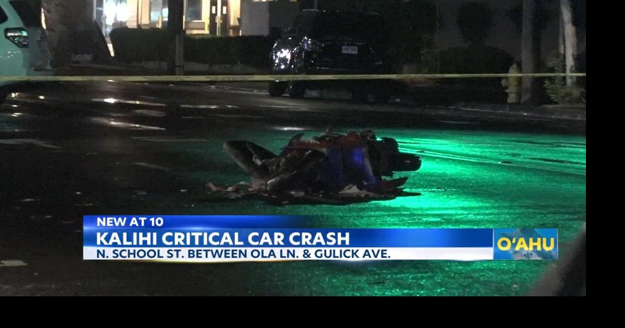Moped driver severely injured after struck by car in Kalihi | News ...