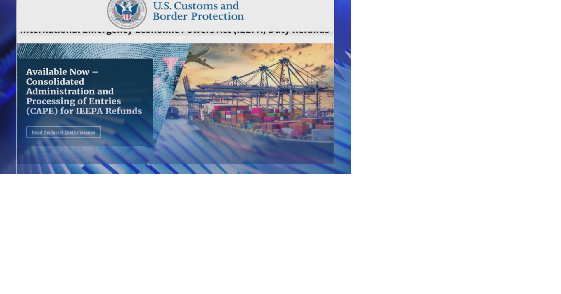 Tariff refund portal now open with hopes to help local businesses