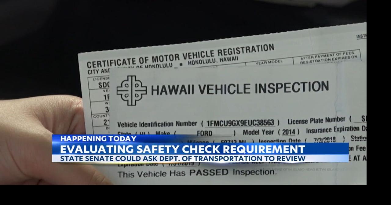 Safety checks for vehicles no longer needed? Department of ...