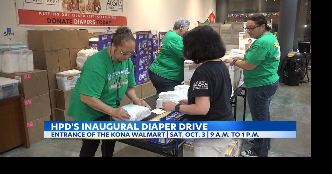 Hawaii Island police host first-ever diaper drive in Kona