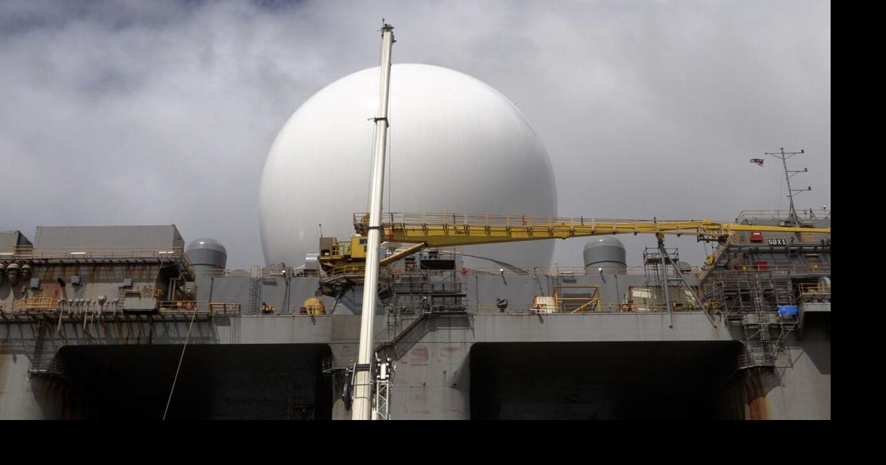 Military officials give inside look of 'Golf Ball' radar in Pearl