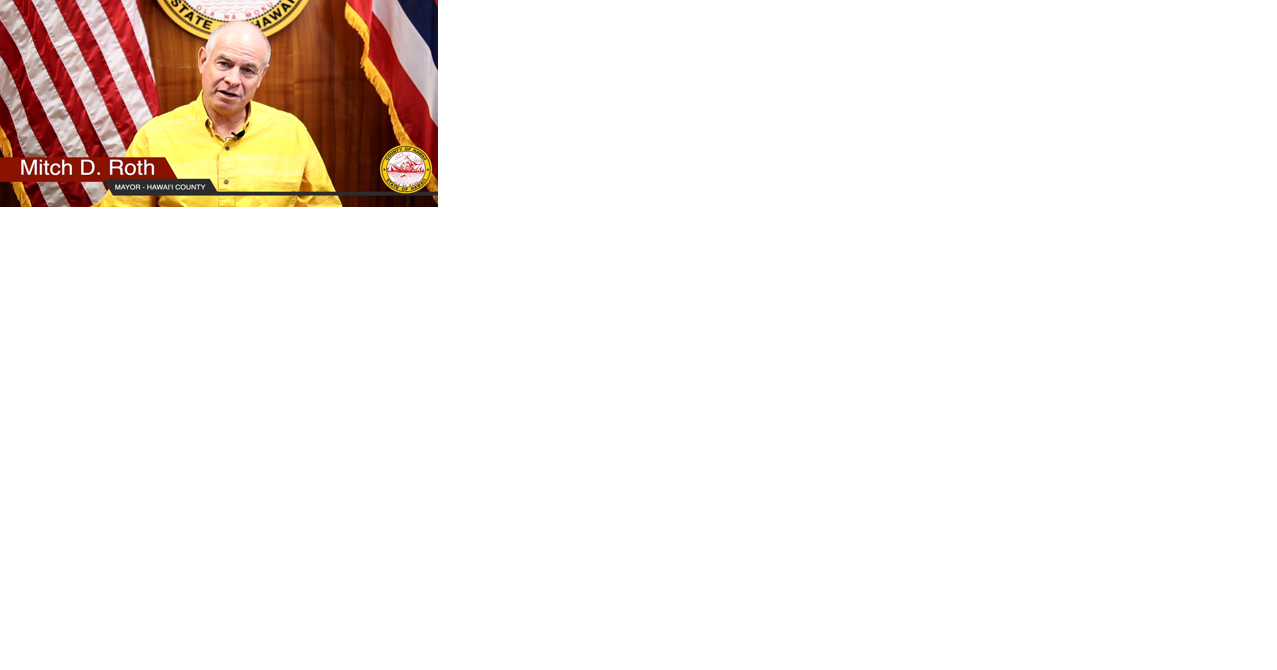 Hawai'i County Mayor Mitch Roth hosts town hall in Pahoa - Vimarsana News