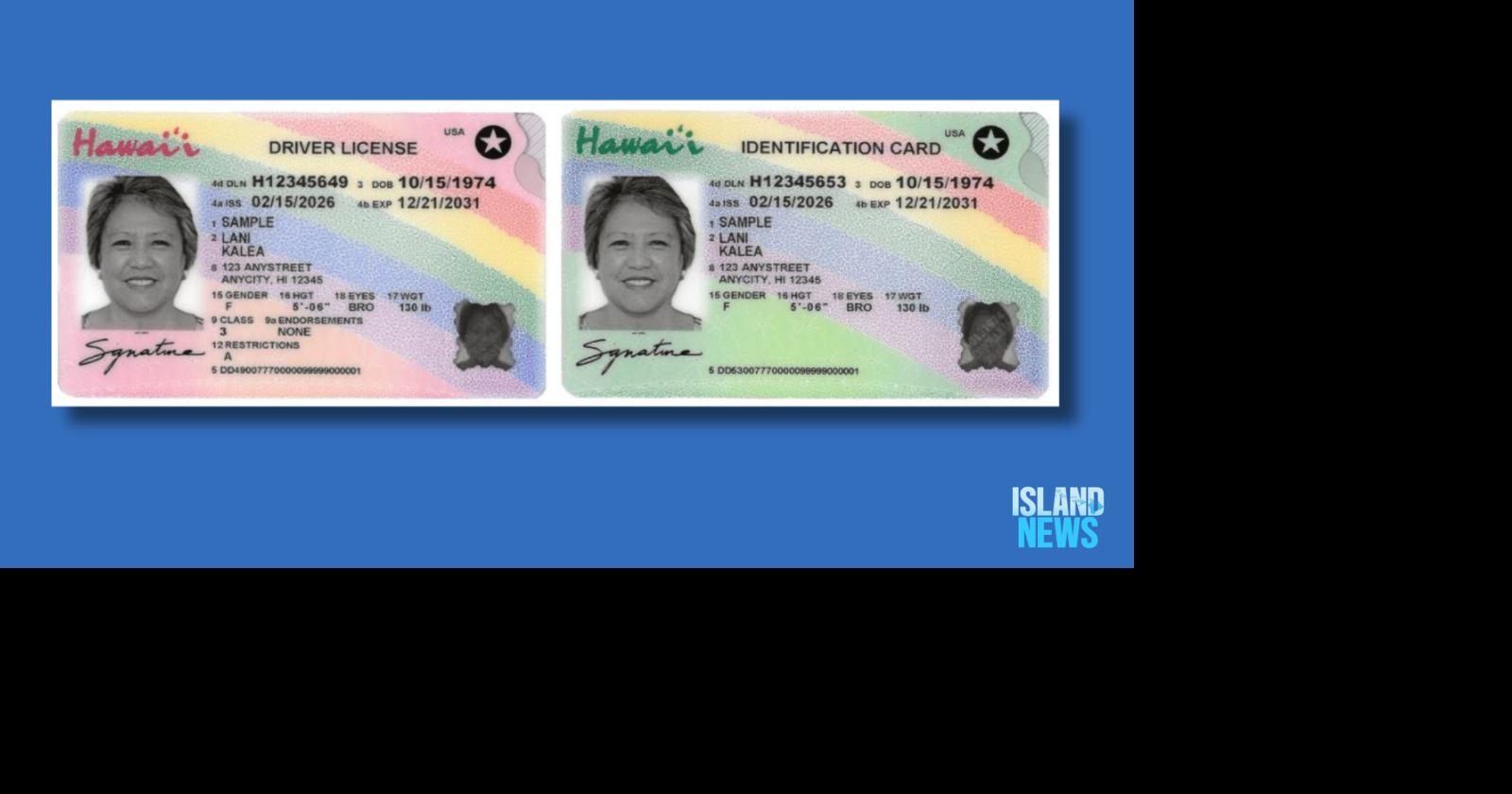 Hawaii redesigns driver’s licenses & ID cards with new security features