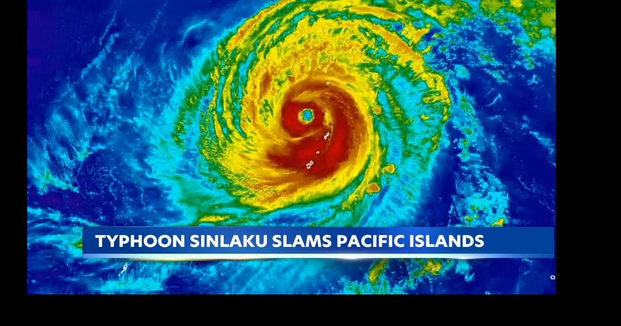 Typhoon Sinlaku tears through Northern Mariana Islands
