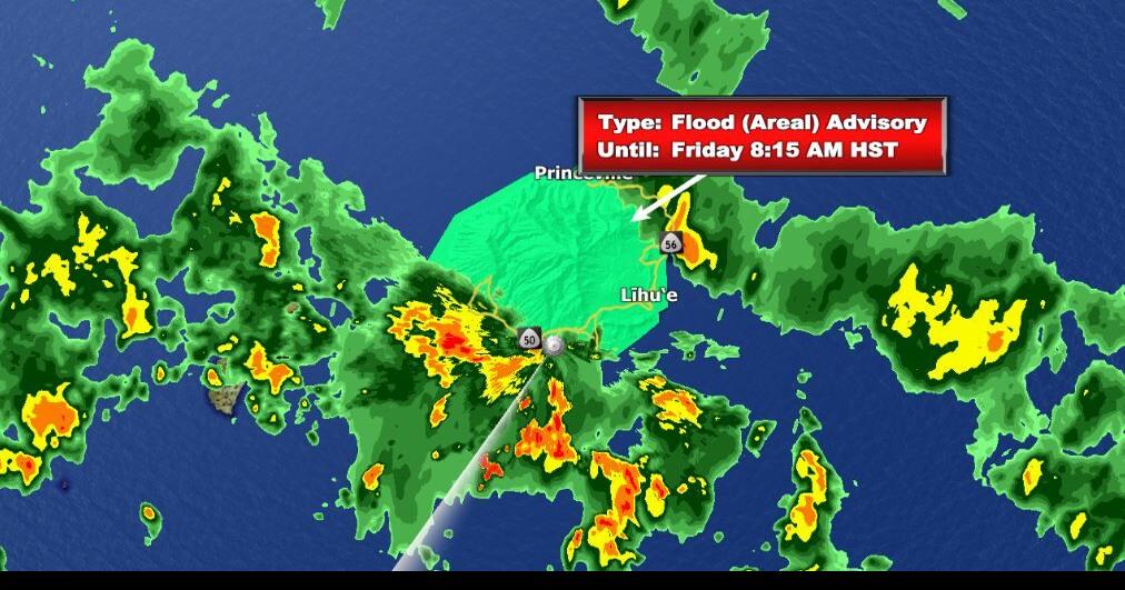 NWS Issues Flood Advisory for the island of Kauai Top Stories