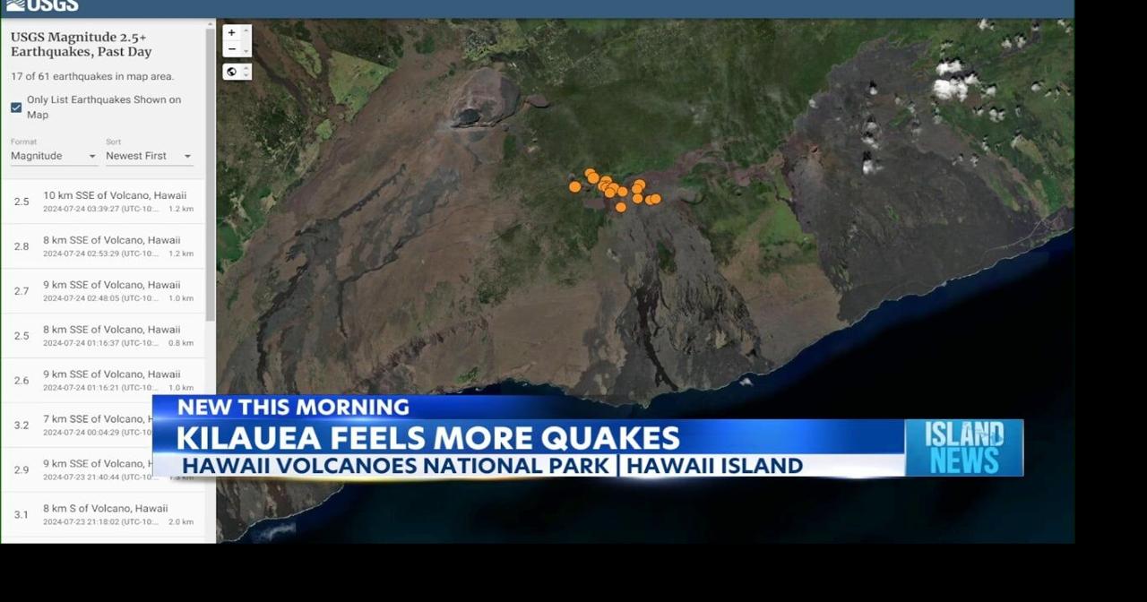 Earthquakes continue near Kilauea | News | kitv.com