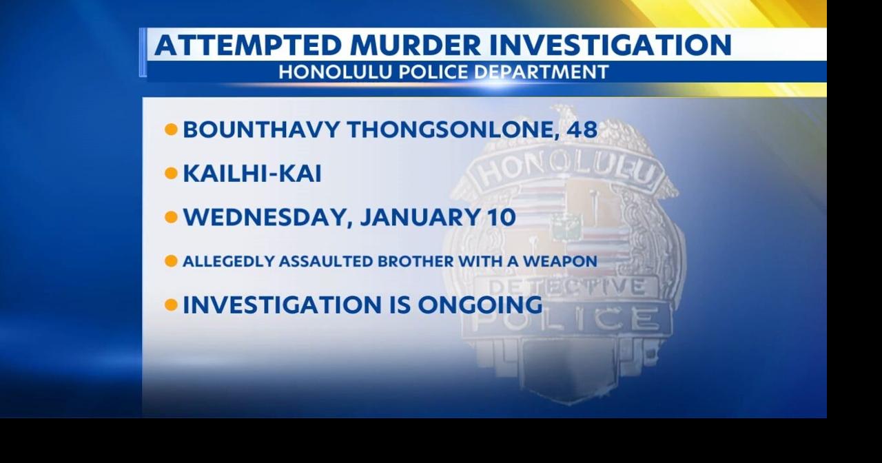 Oahu man arrested for attempted murder after allegedly attacking