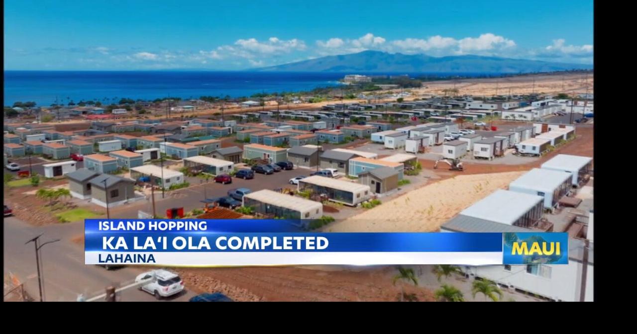Lahaina's new 57-acre community offers homes for wildfire victims ...