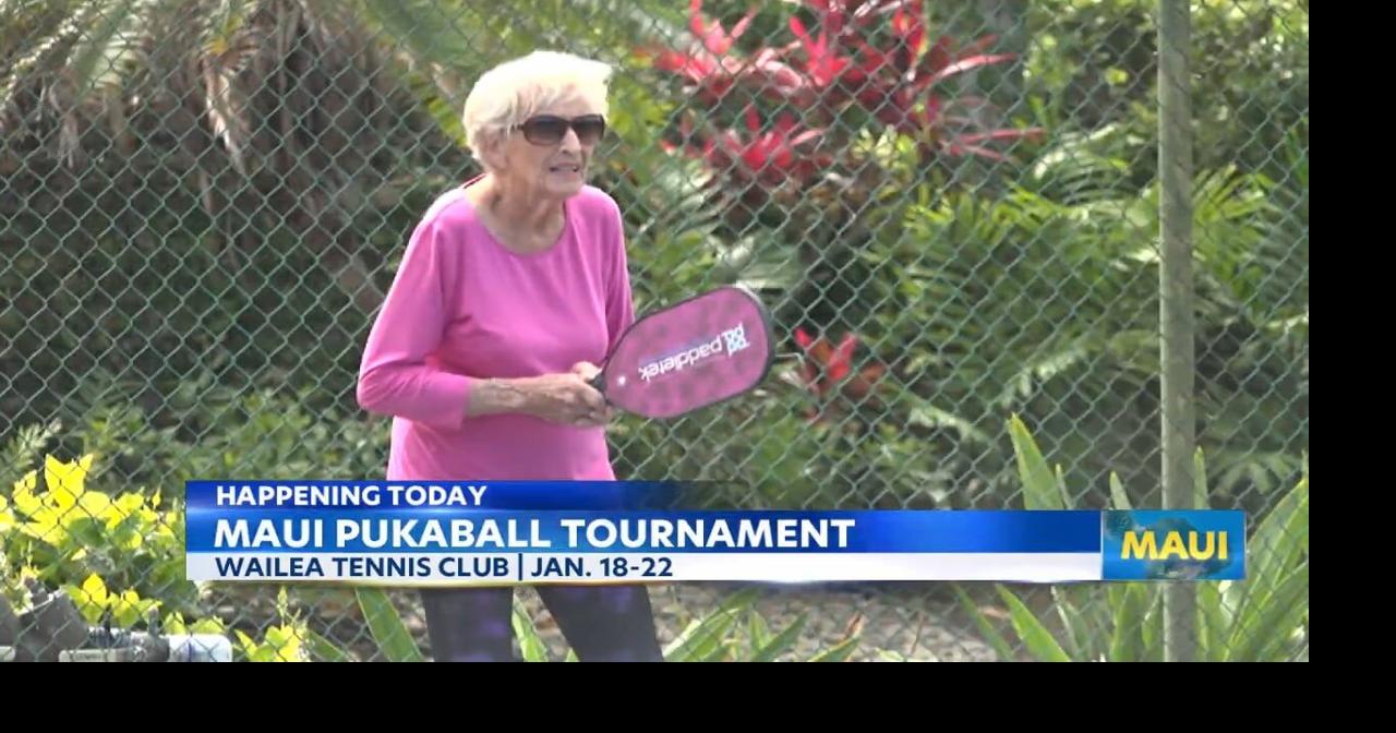 Maui's Pickleball Tournament kicks off at the Wailea Tennis Club