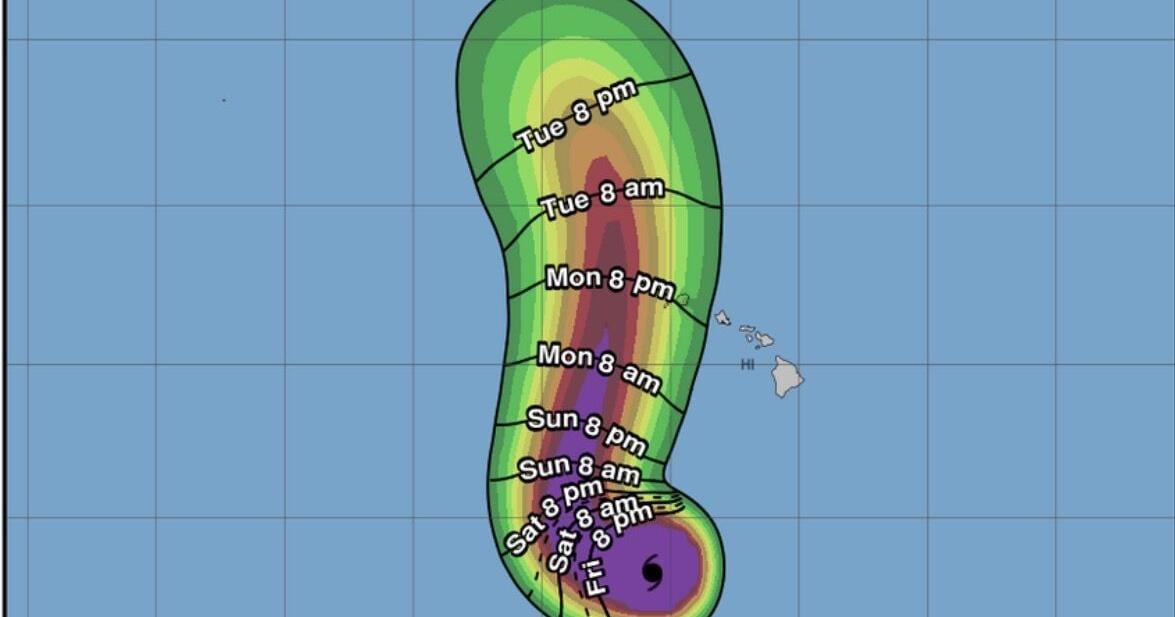 TRACKING LOWELL | Hurricane Lowell restrengthens to Category 4, continues track west of Hawaii