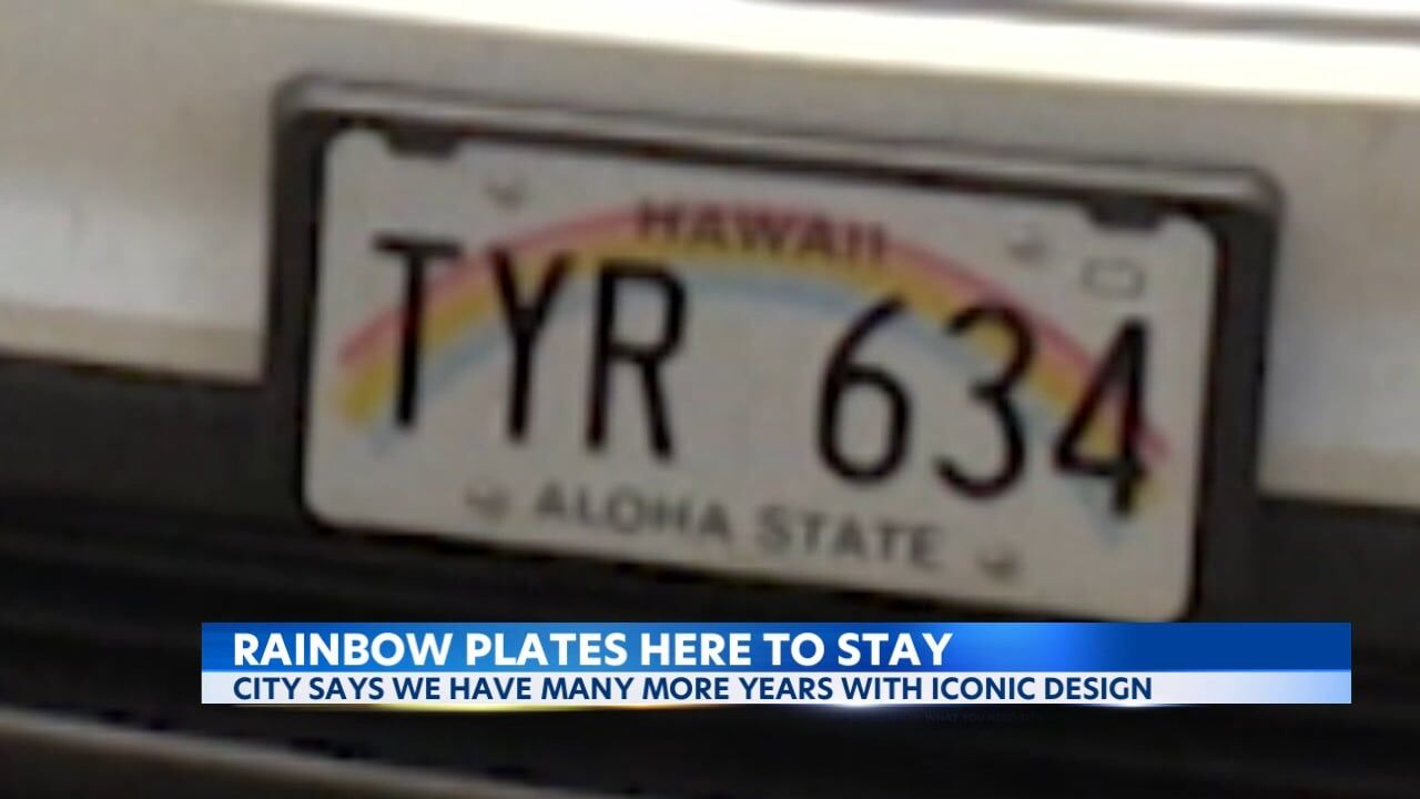 Hawaii's rainbow license plates here to stay, News