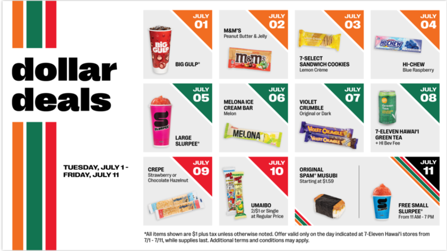 7-Eleven gears up for free slurpees and new Dollar Deals