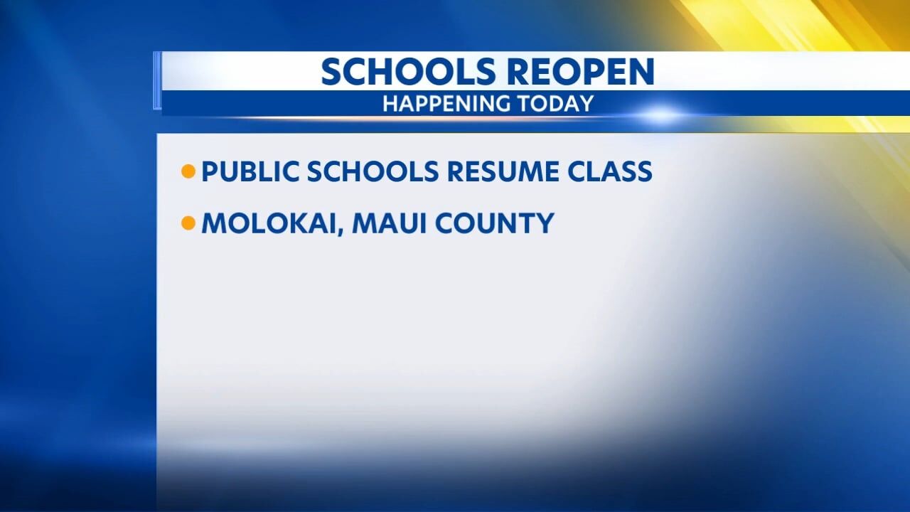 Maui County schools to reopen after flash floods | News | kitv.com