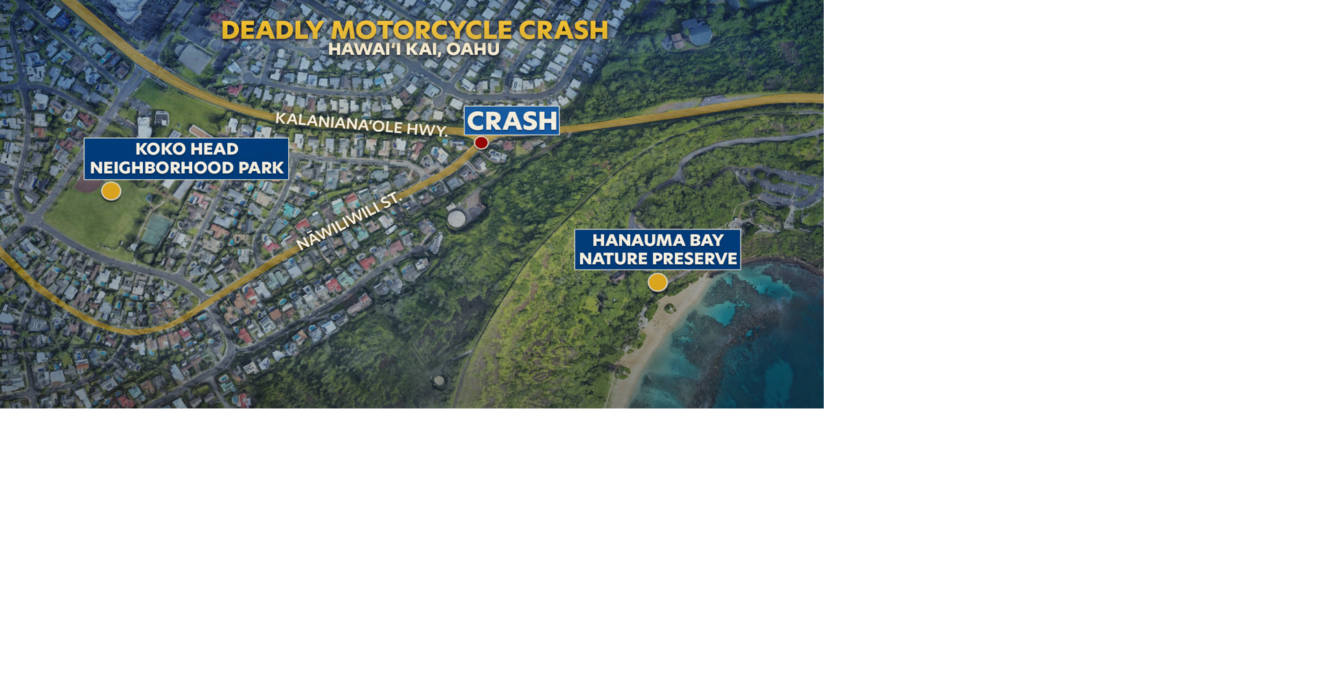 29-year-old man dies after motorcycle-car accident in Hawaii Kai