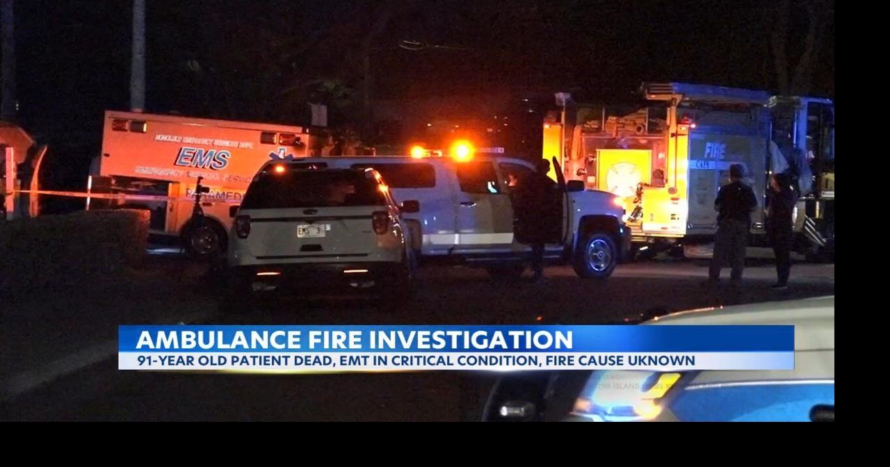 Honolulu EMS crew en route to ER at Adventist Health Castle before