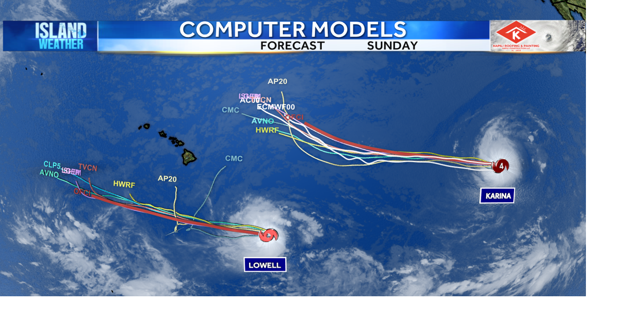 Tuesday Morning Storm Update: Lowell becoming a hurricane later today, Karina gains strength