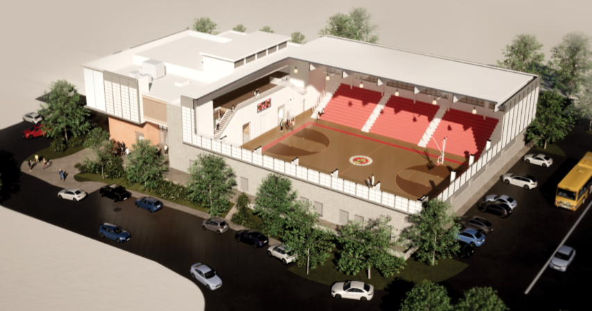 First look at new gym at Roosevelt High School