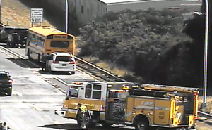 Three Males Suffer Minor Injuries in H-1 Highway Bus Collision Near Aiea